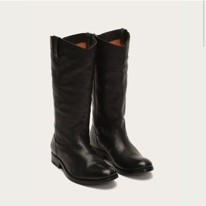Frye Melissa Pull On Leather Boots No Button